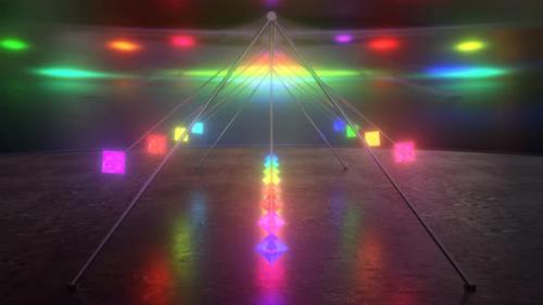 Videohive - Fast Rainbow Glow Lights Pendulum Waves Moving Spectrum Tunnel Swing - 4K - 35156846 - 35156846