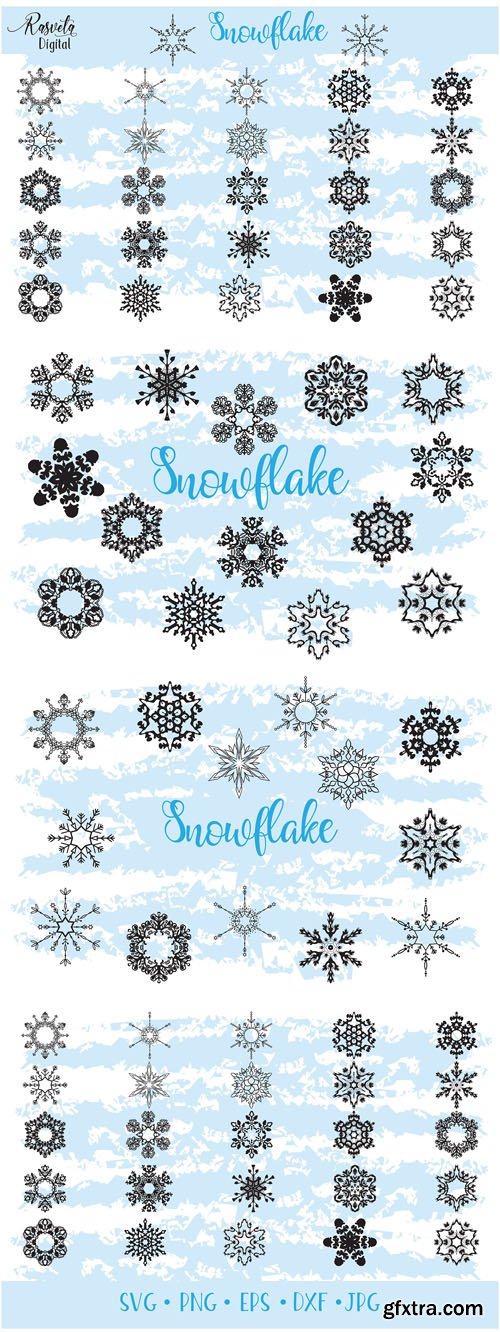 20+ Snowflake Cliparts Vector Templates