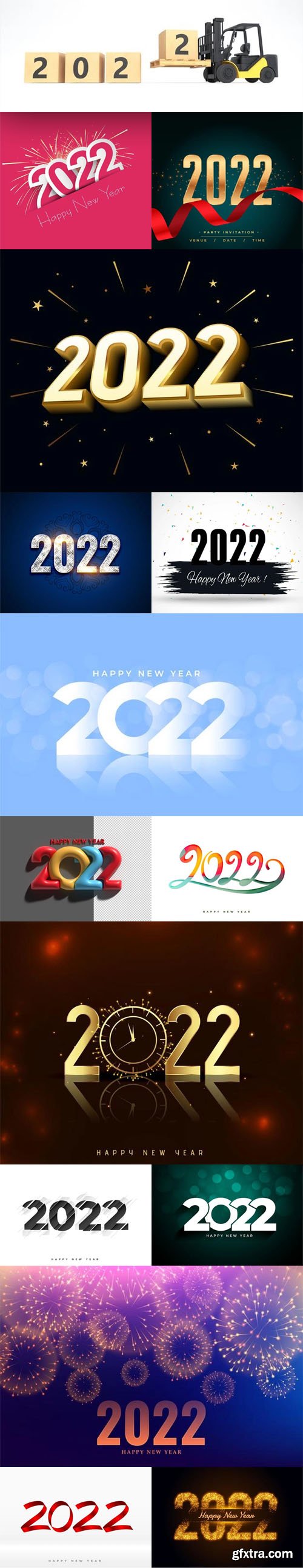 10+ Creative 2022 Text Vector Templates