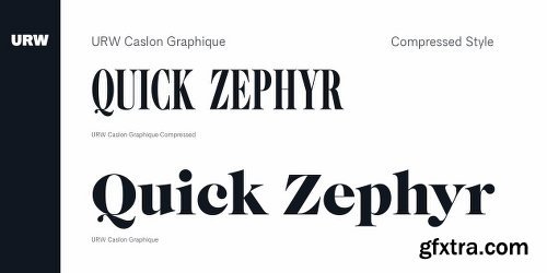 URW Caslon Graphique Font Family - 2 Fonts