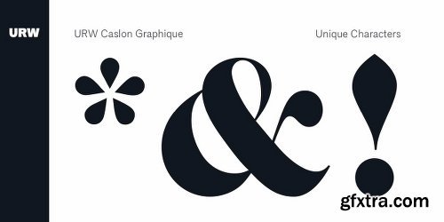 URW Caslon Graphique Font Family - 2 Fonts