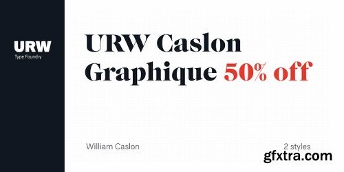 URW Caslon Graphique Font Family - 2 Fonts