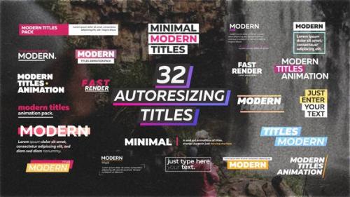 Videohive - Modern Titles for Premiere Pro MOGRT - 35193468 - 35193468