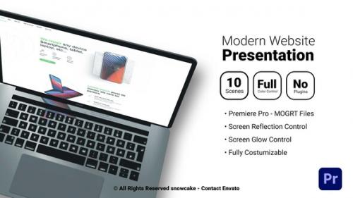 Videohive - Modern Website Presentation For Premiere Pro - 35221558 - 35221558