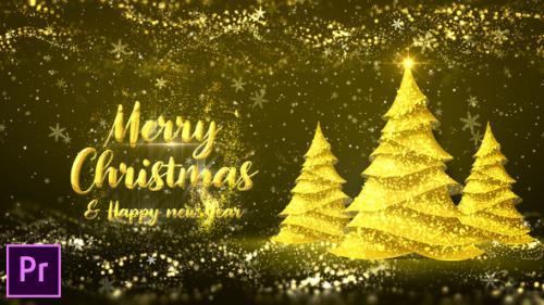 Videohive - Golden Christmas Tree Wishes - Premiere Pro - 35238595 - 35238595