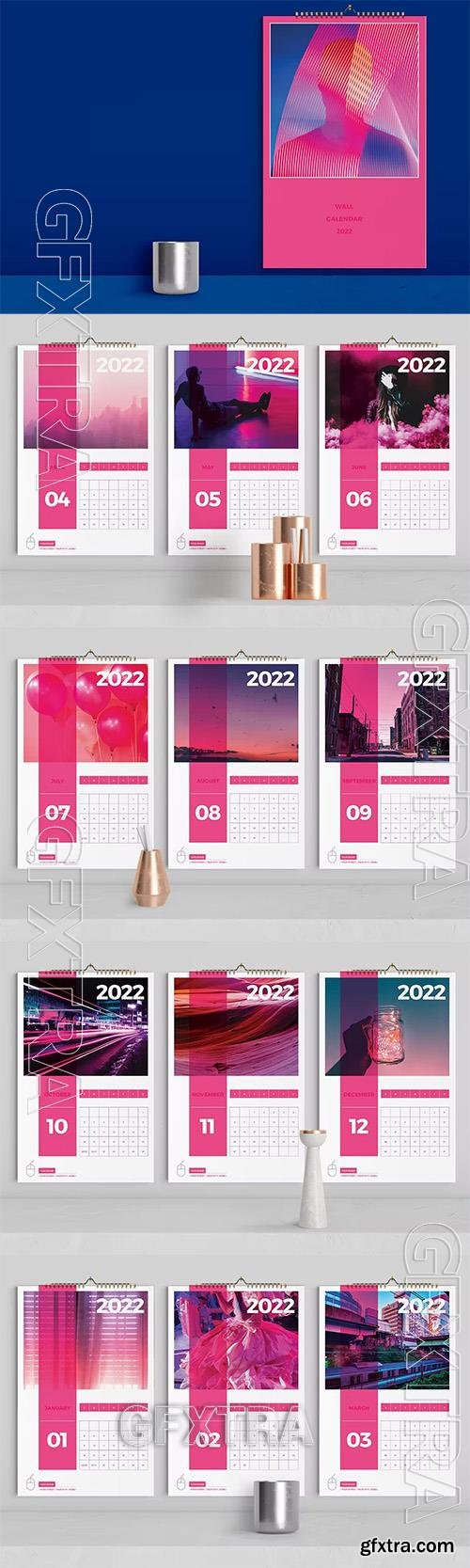 Pink Lifestyle Wall Calendar 2022 45YABZT