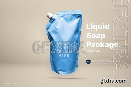 Liquid Soap Doypack Pouch Mockup UMGMEF7