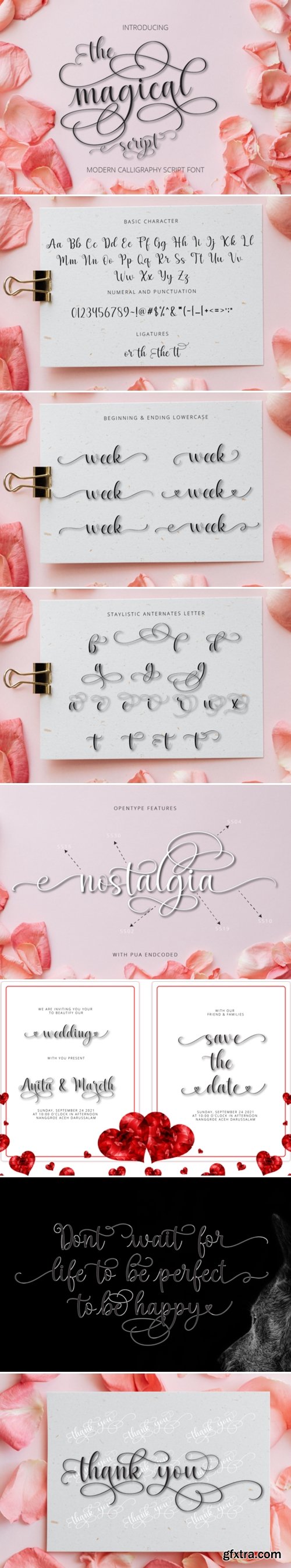 Magical Script Font