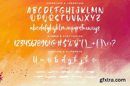 Famous Brush - Textured Brush Font