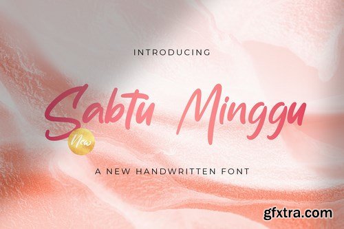 Sabtu Minggu - Handwritten Font