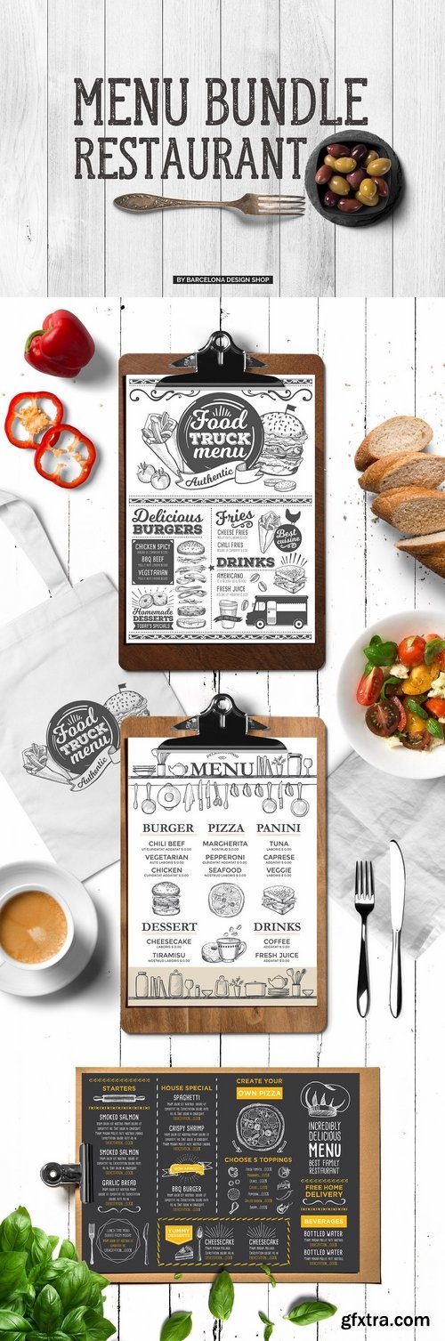 Food Menu Templates Bundle 2133251