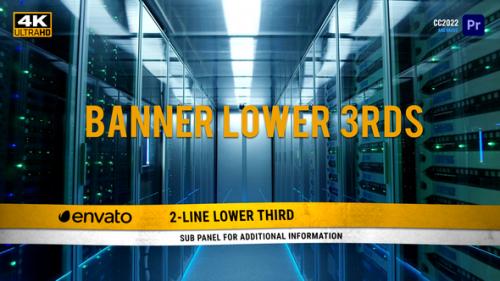 Videohive - Banner Lower 3rds | MOGRT for Premiere Pro - 35255553 - 35255553