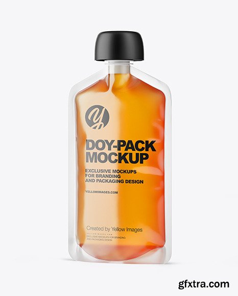 Doy-Pack with Honey Mockup 45486