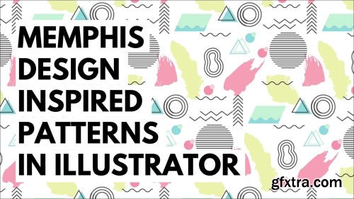 Memphis Design Inspired Pattern in Illustrator - A Graphic Design for Lunch Class