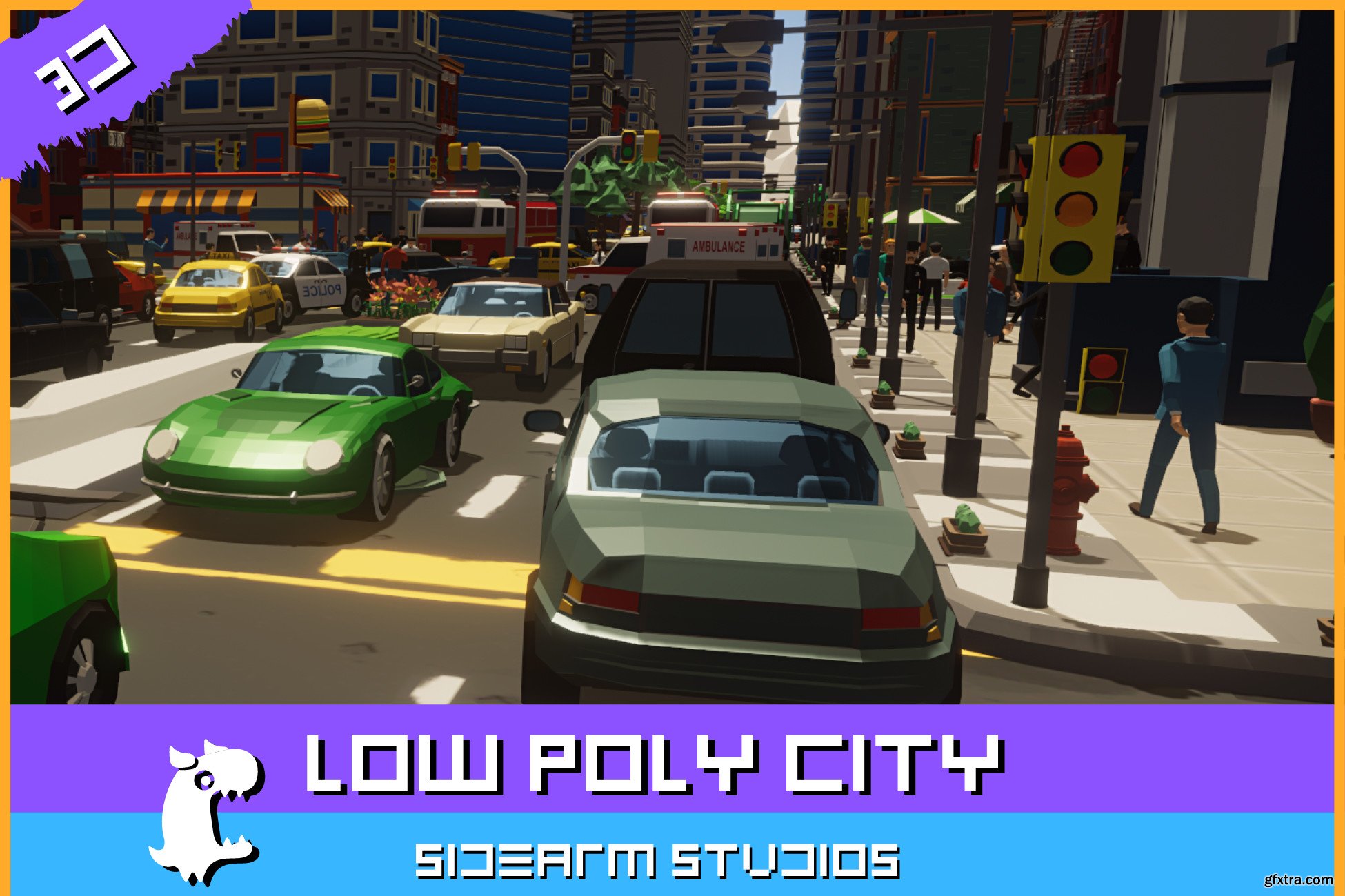 Unity LOW POLY City Pack v0.8 » GFxtra