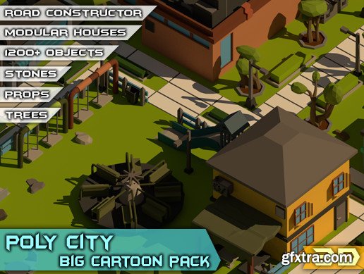 Unity -  Poly City - Big Cartoon Pack V1.0