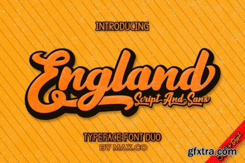 England Script Font Family - 4 Fonts