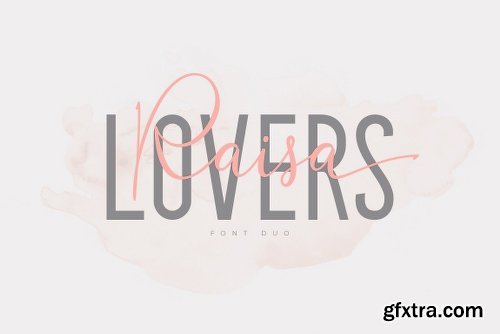 Raisa Lovers Font Duo Font Family - 2 Fonts