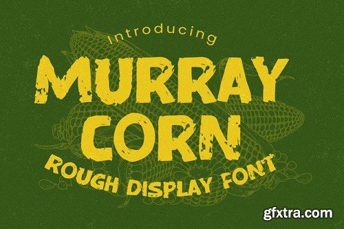 Murray Corn - Rough Display Font