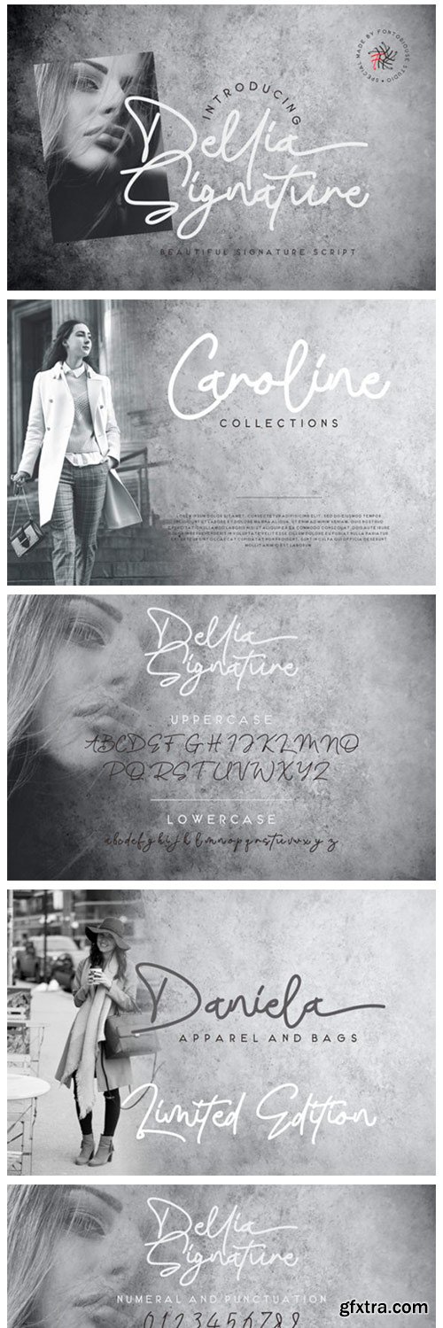 Dellia Signature Font