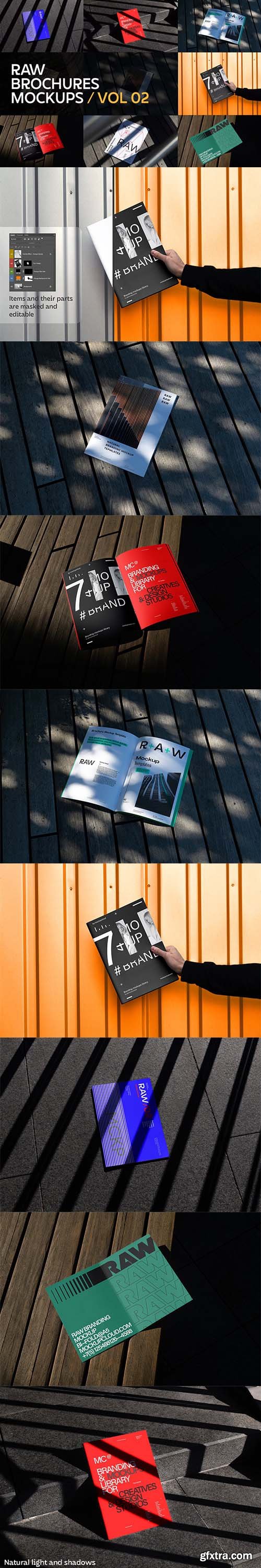 Raw Brochures Mockups Vol 2