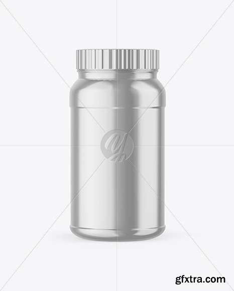 Glossy Metallic Jar Mockup 88484