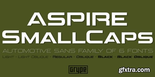 Aspire SmallCaps Font Family - 6 Fonts