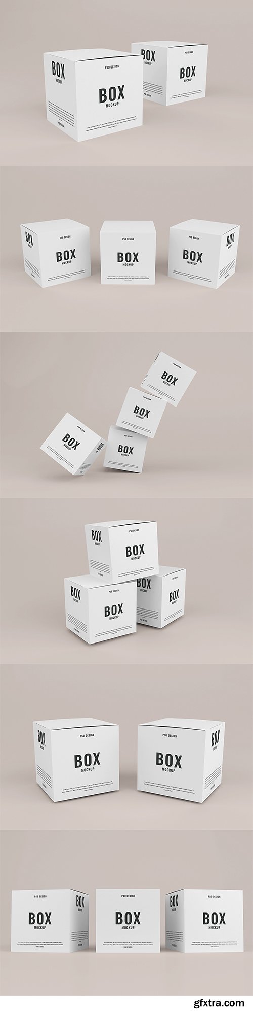 Carton box mockup