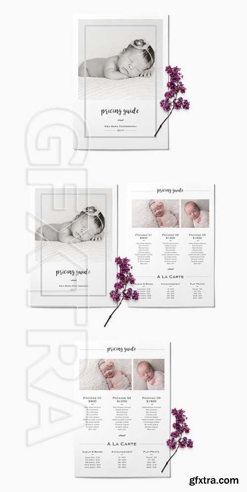 Newborn Photography Pricing Template