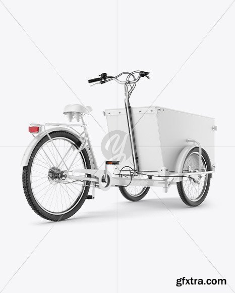 Cargo Bike Mockup - Back RightHalf Side View 69929