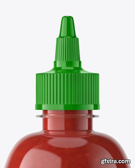 Sriracha Sauce Bottle Mockup 67434