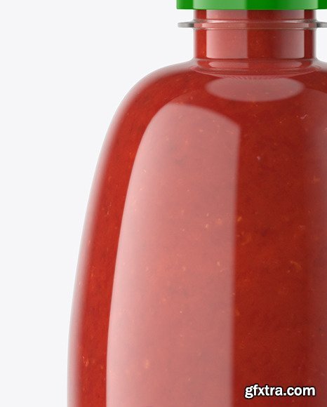 Sriracha Sauce Bottle Mockup 67434