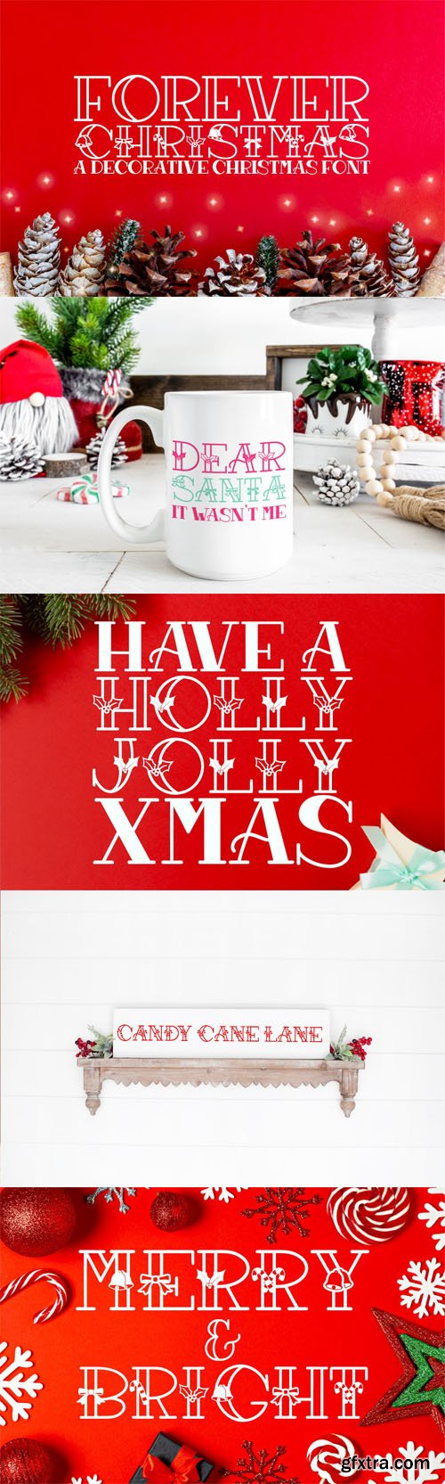 Forever Christmas - A Decorative Font Family