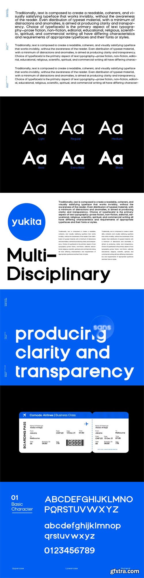 Yukita - Geometric Sans Serif Font Family