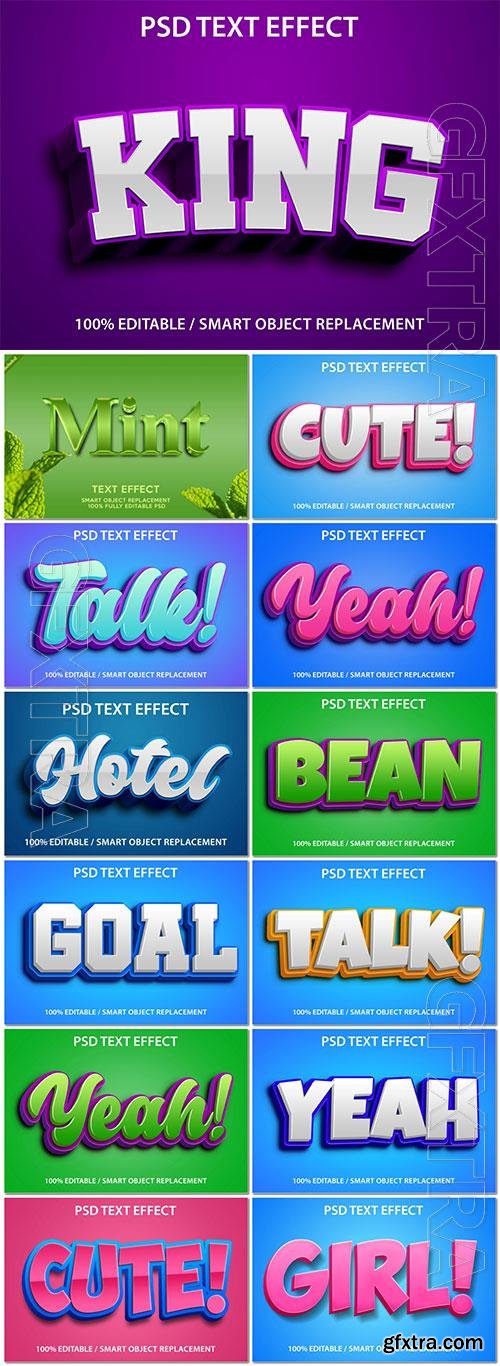 Psd text effect set vol 6