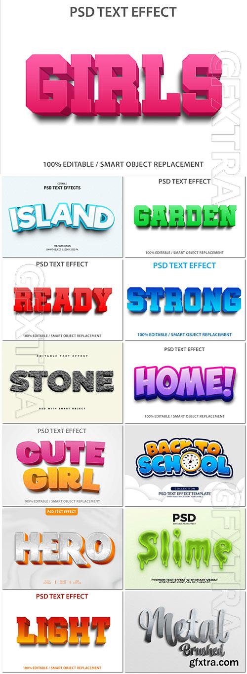 Psd text effect set vol 5