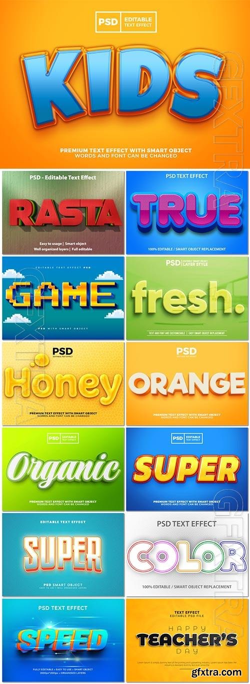 Psd text effect set vol 4