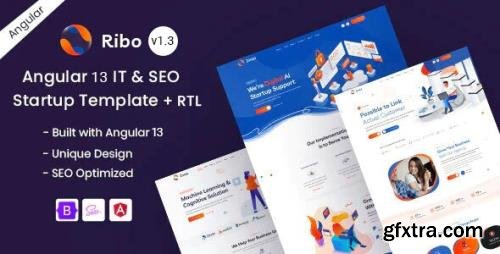 ThemeForest - Ribo v1.3 - IT & SEO Marketing Startup Angular 13 Template - 28424439