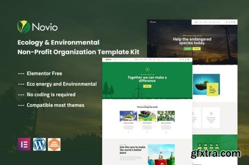 ThemeForest - Novio v1.0.0 - Ecology & Environmental Non-Profit Organization Template Kit - 35144927