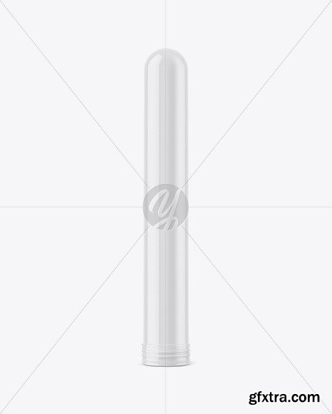 Glossy Metallic Cigar Tube Mockup 61938