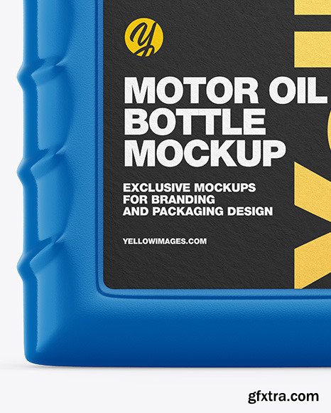 Glossy Motor Oil Bottle Mockup 60986