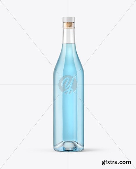 Clear Glass Gin Bottle Mockup 56199