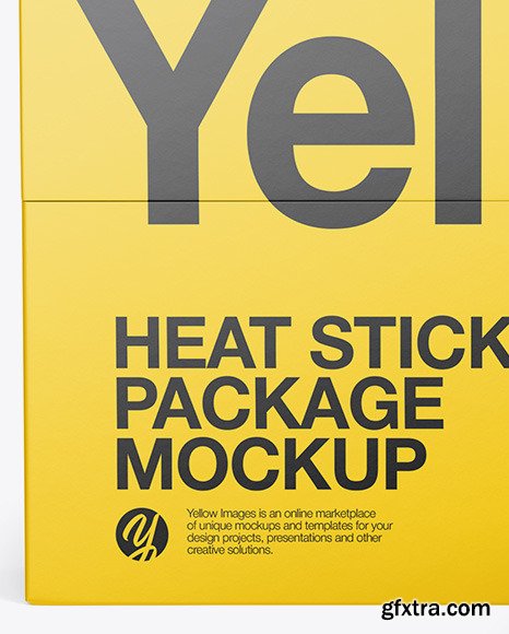 Heat Sticks Package Mockup - Front View 61264