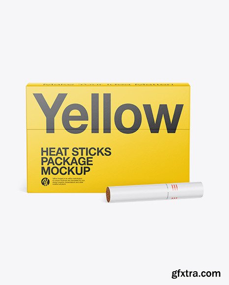 Heat Sticks Package Mockup - Front View 61264