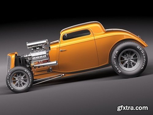 Ford 1934 3 window coupe Hot Rod