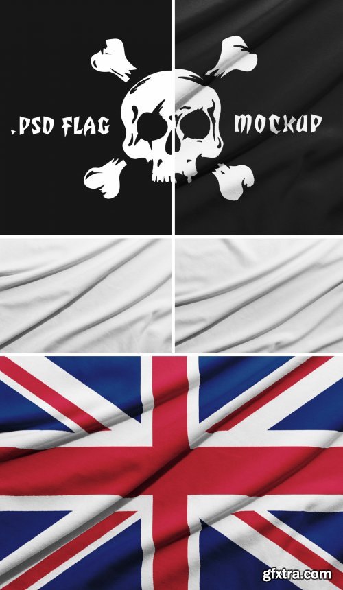 2 Realistic Flag Mockups 336533813