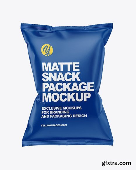 Matte Snack Bag w/ Tape Mockup 53537