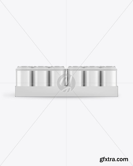 Pack with 24 Matte Cans Mockup 50405