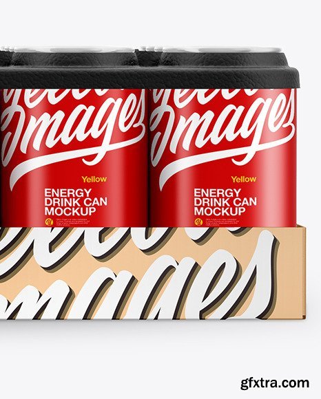 Pack with 24 Matte Cans Mockup 50405