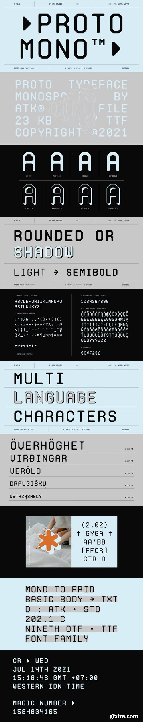 Proto Mono Font Family